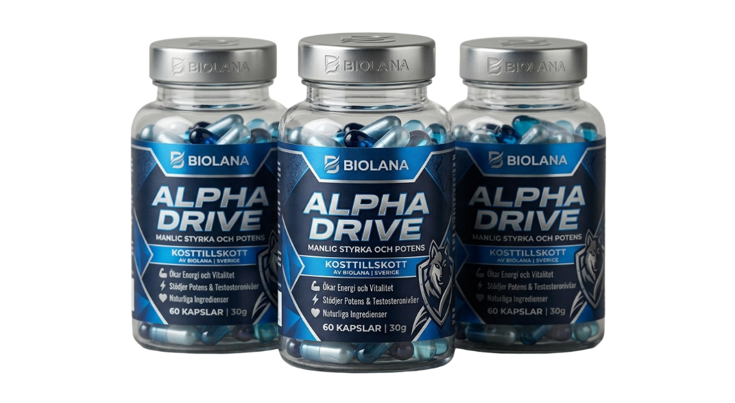 Två burkar Alpha Drive